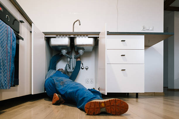 Professional Drain Cleaning technician working in South Windham, CT